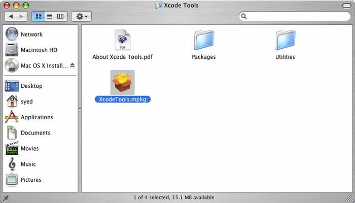 Xcode Tools Installation First Step