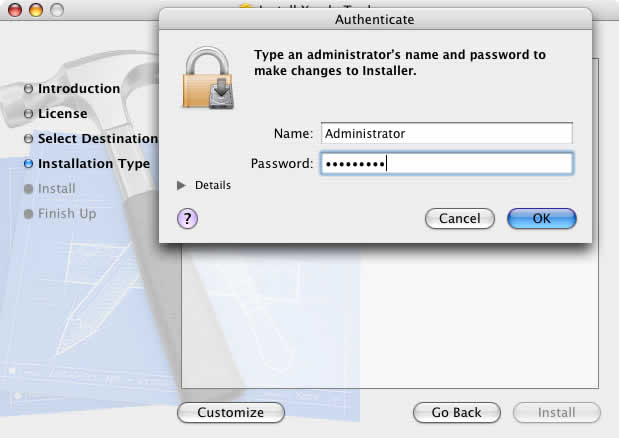Enter username and password of Administrator, click ok, and then click on 